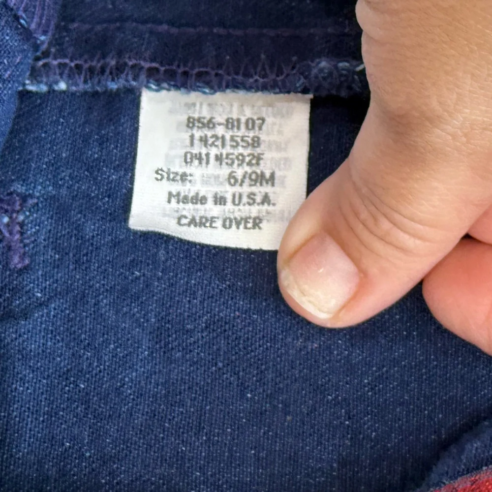 Vintage Baby B’Gosh Construction Overalls size‎ 6-9 months